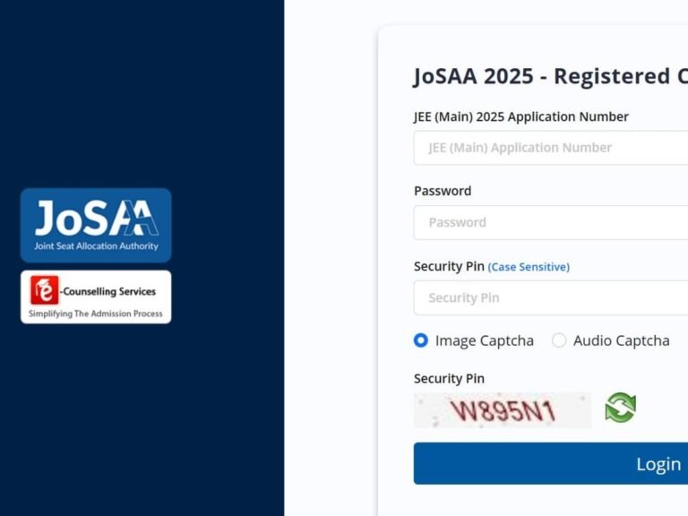 JoSAA Counselling 2025: आज शाम 5 बजे बंद हो जाएगा JoSAA काउंसलिंग रजिस्ट्रेशन, फौरन करें अप्लाई
